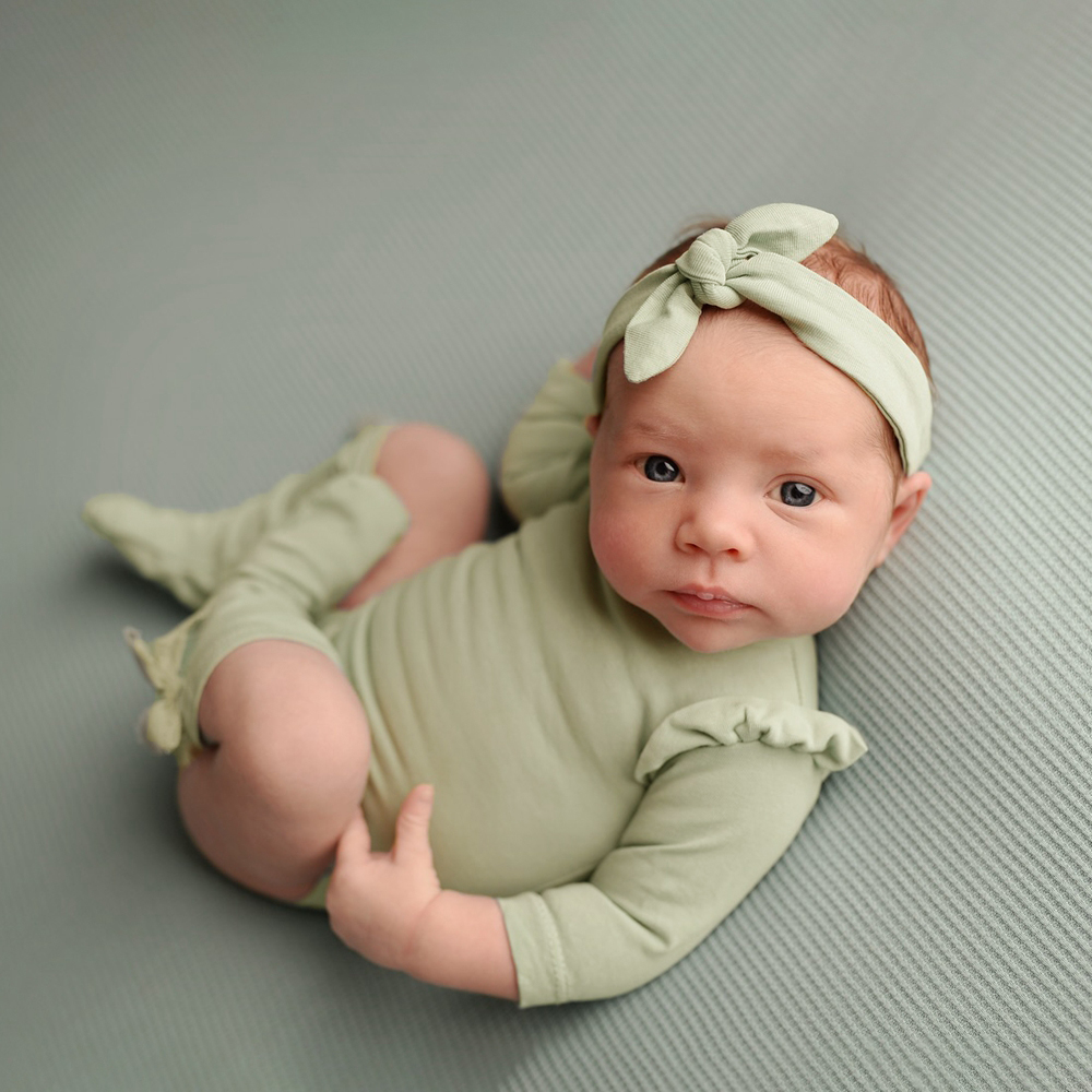 Infant Photography Props Outfit - Pasgeboren fotografie rekwisieten Ruffle Romper Baby