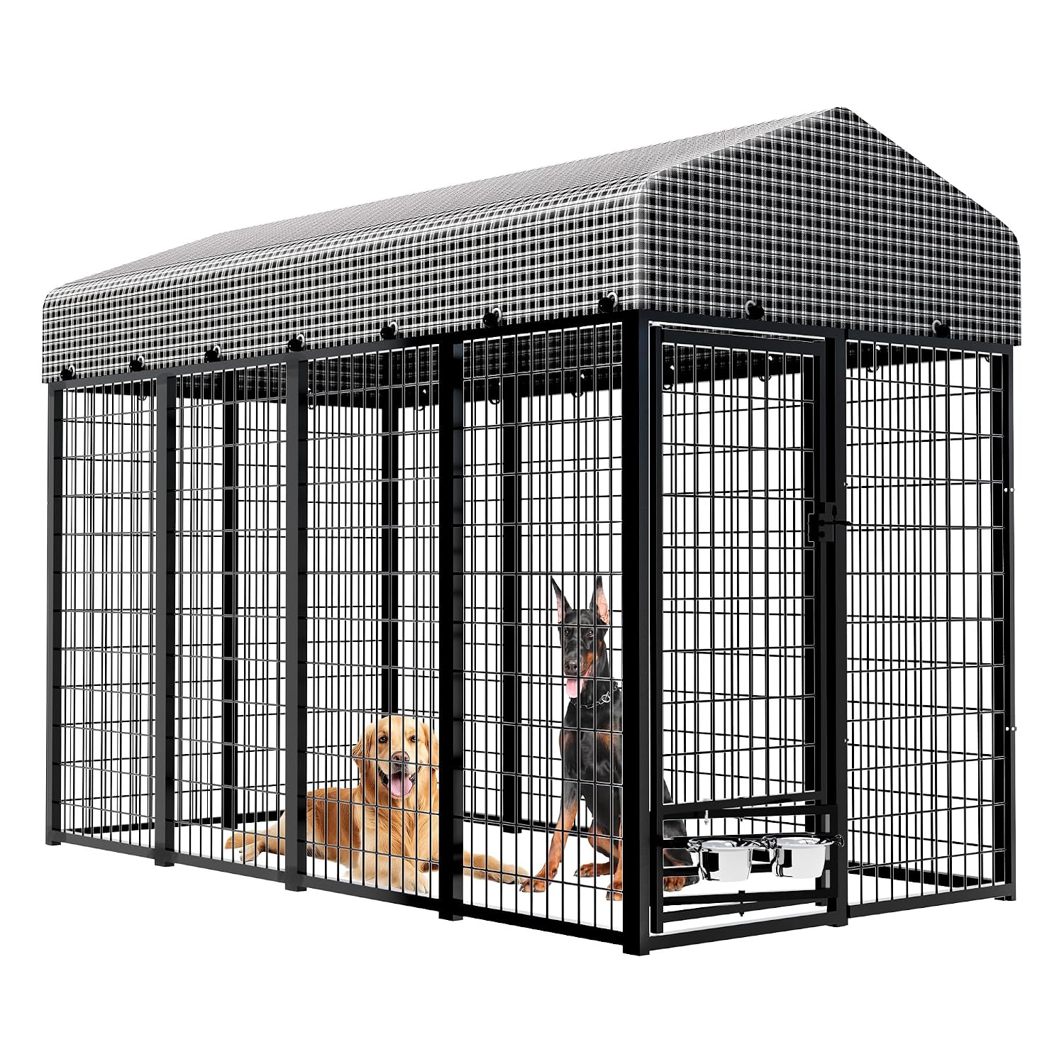 Robuuste hondenkennel met dak, - Feeding recensie en prijs