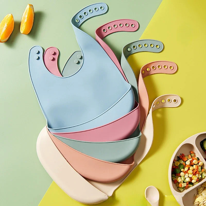 1/3pcs Baby Slabbetje Verstelb - Waterproof Baby Bibs Silicone recensie en prijs