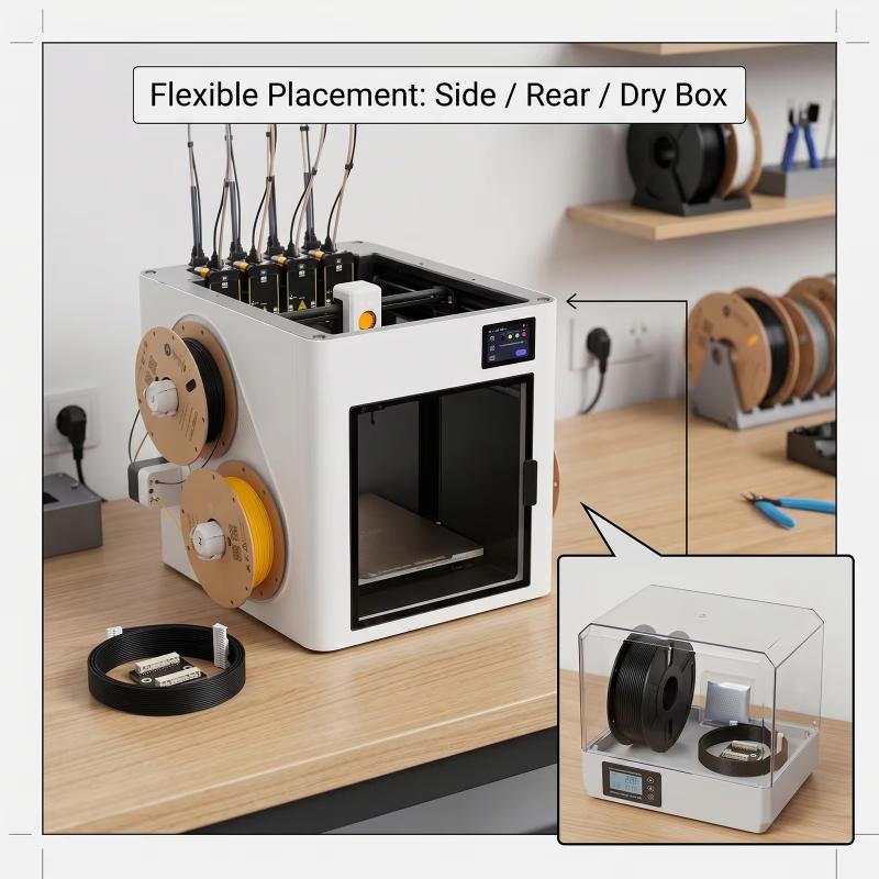1Set Snapmaker U1 Materiaaltoe - Feeding recensie en prijs