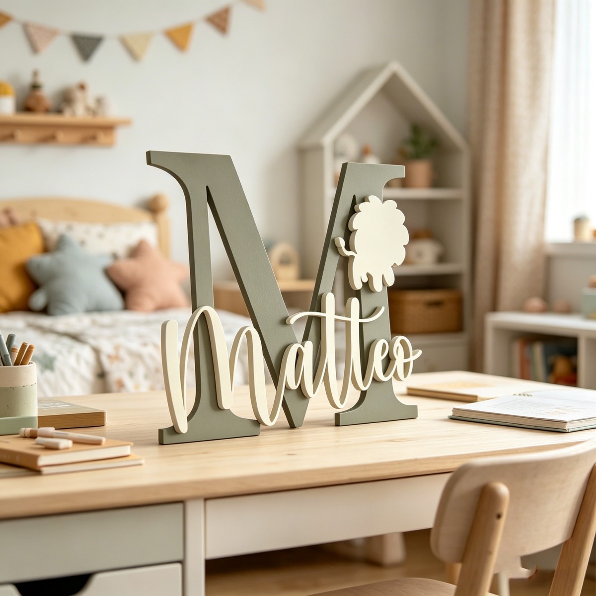 1Pc Aangepaste Leeuw Naam & In - Nursery recensie en prijs