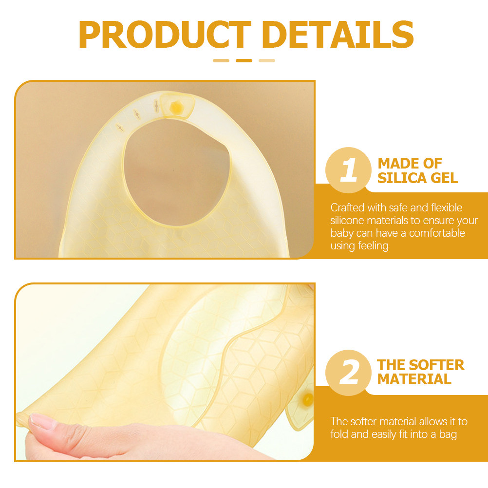 3 siliconen slabben voor baby' - Waterproof Baby Bibs Silicone recensie en prijs