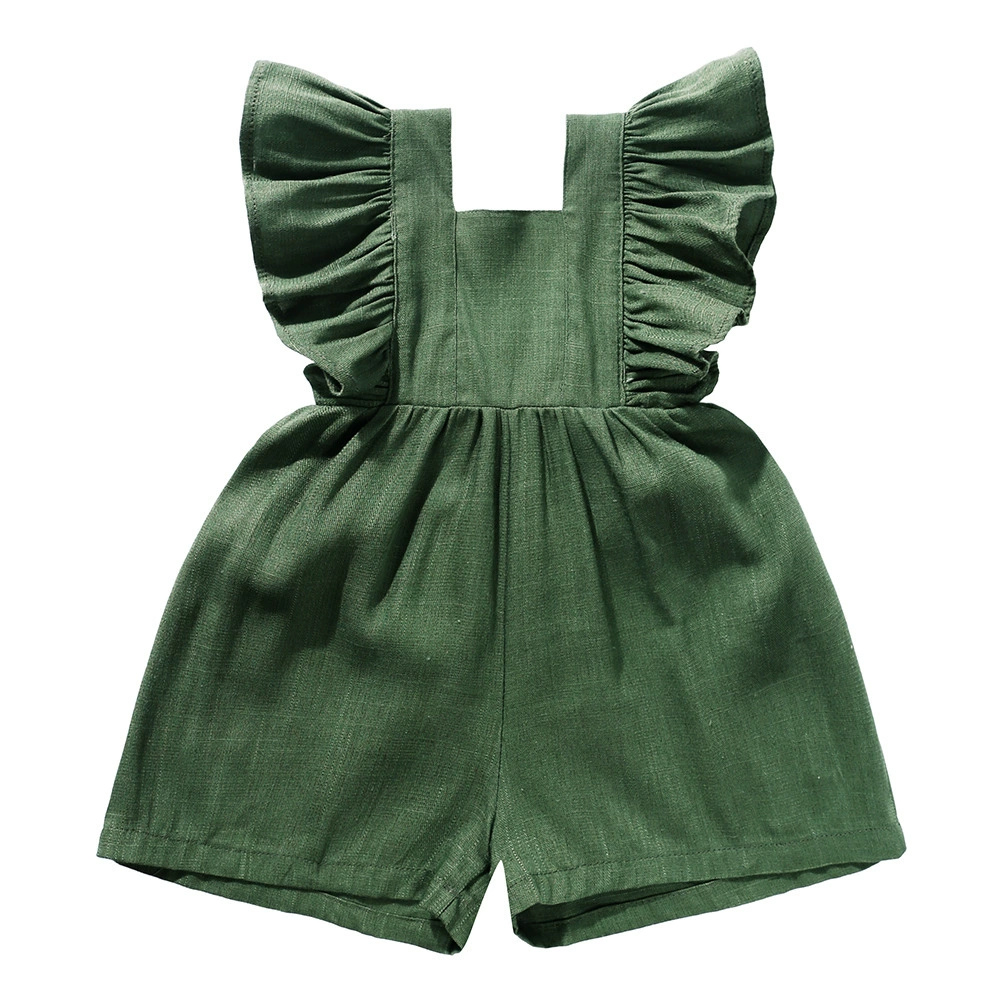 2026 Zomer Pasgeboren Baby Mei - Baby Summer Linen Sleeveless Jumpsuit recensie en prijs