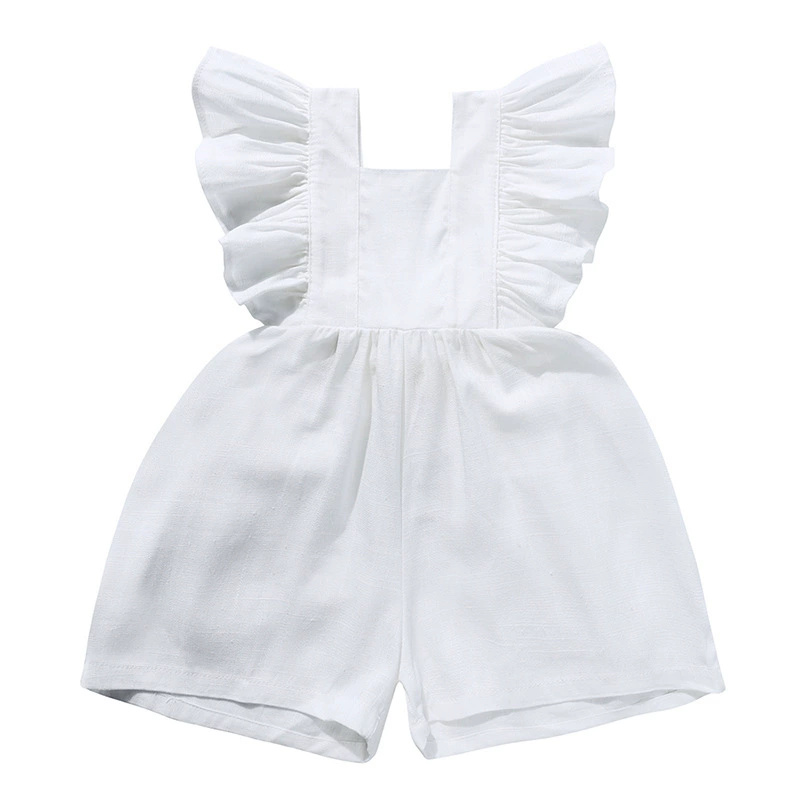 2026 Zomer Pasgeboren Baby Mei - Baby Summer Linen Sleeveless Jumpsuit recensie en prijs