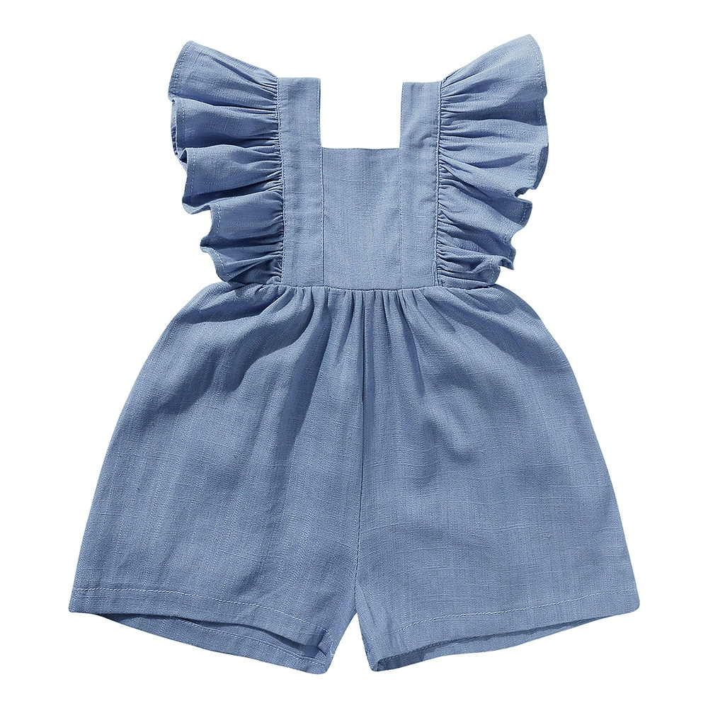 2026 Zomer Pasgeboren Baby Mei - Baby Summer Linen Sleeveless Jumpsuit recensie en prijs